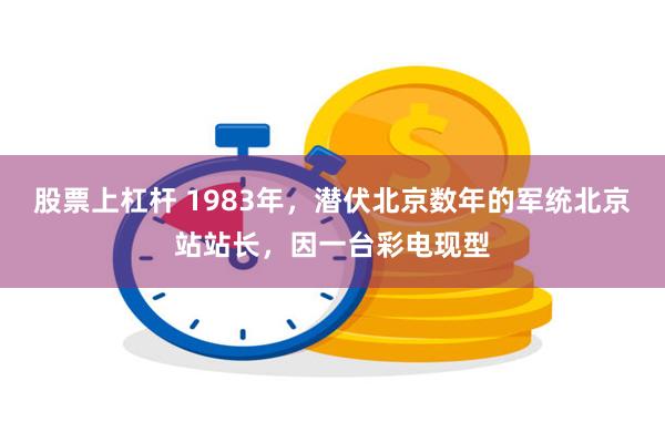 股票上杠杆 1983年，潜伏北京数年的军统北京站站长，因一台彩电现型