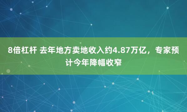 8倍杠杆 去年地方卖地收入约4.87万亿，专家预计今年降幅收窄